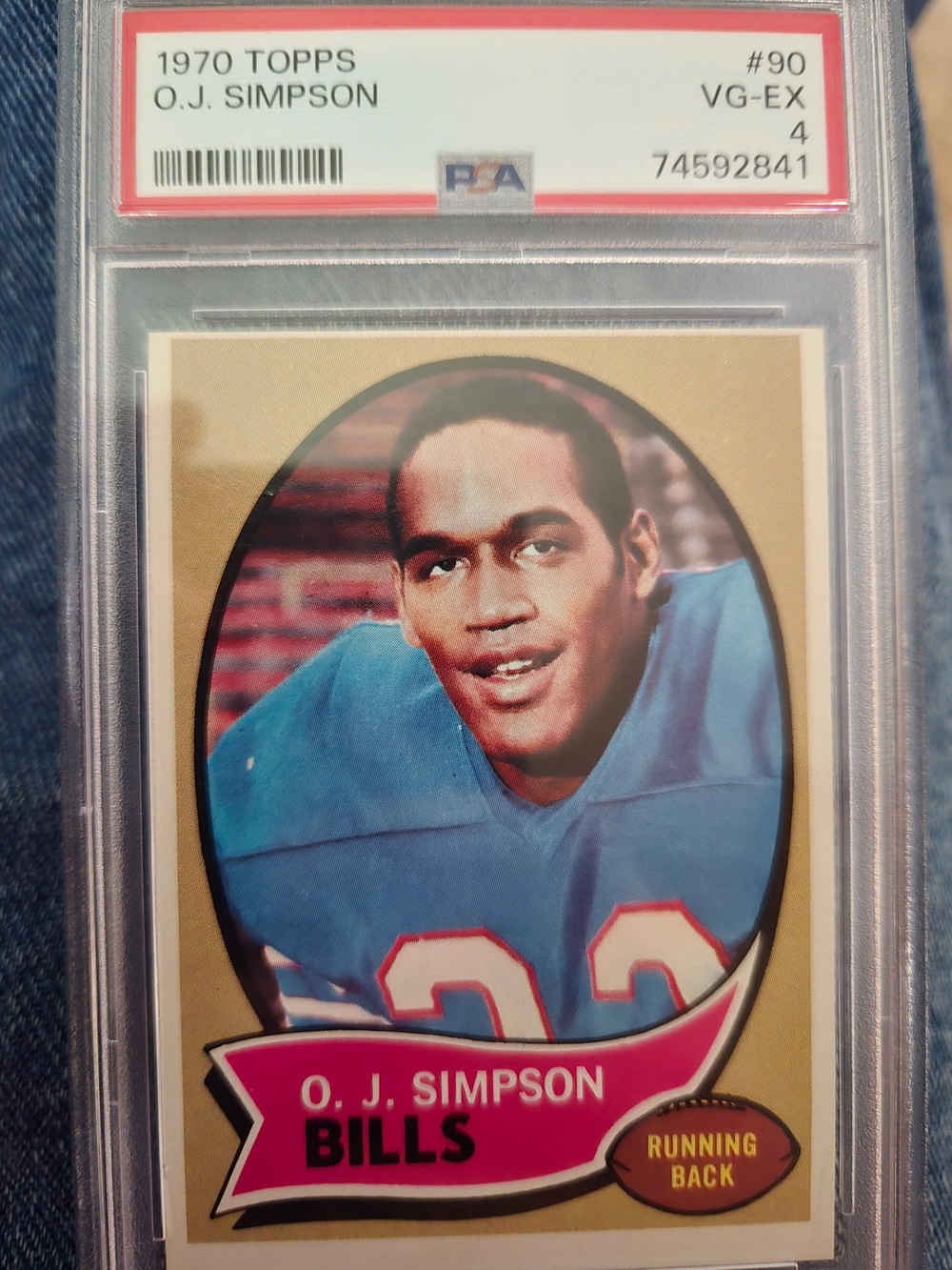 OJ Simpson PSA Graded 1970 Topps Rookie Card. Very Sought After. Nfl. Bills.